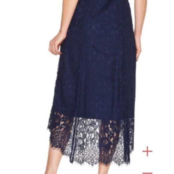 NWOT Isaac Mizrahi Live! Petite Hi-Low Lace Maxi Dress | Size LP - Picture 7 of 15